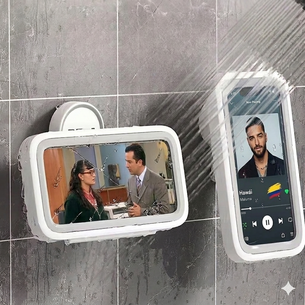 Disfruta tu celular en la ducha sin preocuparte por el agua🚿