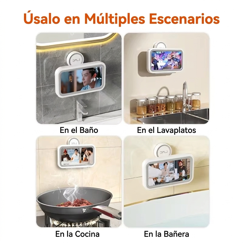 Disfruta tu celular en la ducha sin preocuparte por el agua🚿